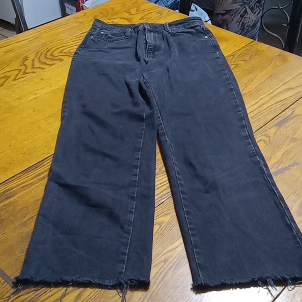 ZARA Jeans Womens 4 FADED BLACK Denim Pants Casual Work Spring Summer Winter